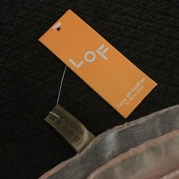 Coral Owl Print Lightweight Scarf - Picture 3 of 4